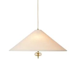 1967 ceiling lamp, Canvas-brass