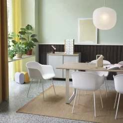 70/70 dining table 225x90 cm, Solid oak-Sand