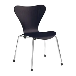 3177 Series 7 children's chair, Midnight blue painted ash-chrome