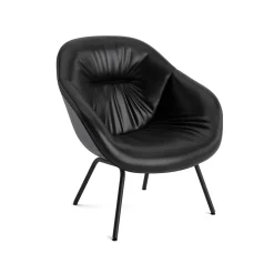 About a Lounge AAL87 Soft armchair, Sense black-black steel frame