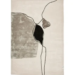 Abstract rug 200x300 cm, Ivory