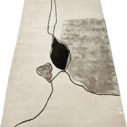 Abstract rug 170x230 cm, Ivory