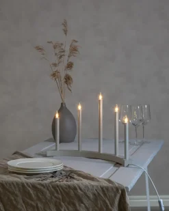 Accent advent candle, grey