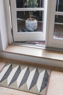 Accordion all-round doormat, Sand, 55x80 cm