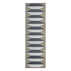 Accordion all-round hallway rug, Sand, 77x240 cm