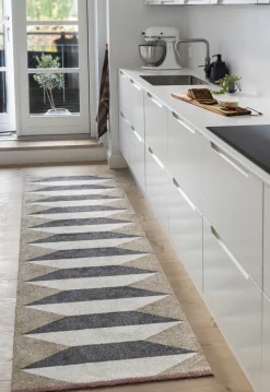 Accordion all-round hallway rug, Sand, 77x240 cm
