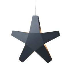 Advent Stjärna Advent star, Grey, 40 cm, light grey textile cord