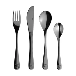 Aida children's cutlery 4 pieces, Black