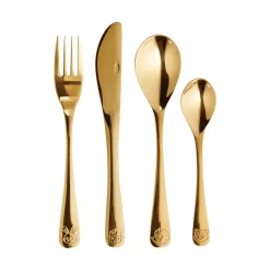Aida children's cutlery 4 pieces, Gold