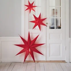 Aino Christmas star slim red, 44 cm