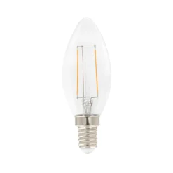 Airam Filament LED-candle C35 light source, Clear, dimmable e14, 3w