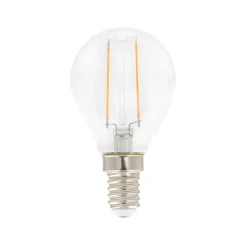 Airam Filament LED-globe light source, Clear, non-dimmable e14, 2w