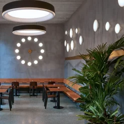 AJ Eklipta LED wall lamp/ceiling lamp, White opal glass, ø22 cm