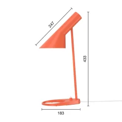 AJ MINI table lamp, Electric orange