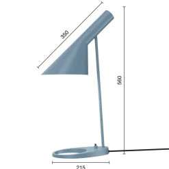 AJ table lamp, Dusty blue