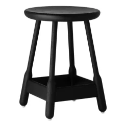 Albert barstool 50 cm, Dark stained oak
