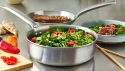 Alchimy sauté pan stainless steel, Ø24 cm