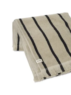 Alee towel 70x140 cm, Sand-black