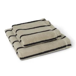 Alee towel 70x140 cm, Sand-black