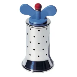 Alessi pepper mill, blue-stainless steel