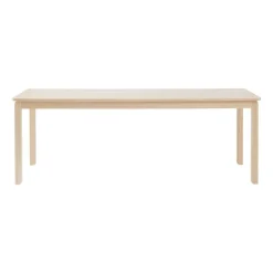 Alfred dining table 90x220 cm, White pigmented oak