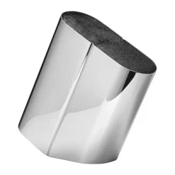 Alfredo knife block, Stainless steel-silver