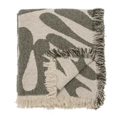 Alk cotton throw 130x160 cm, Beige-green