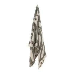 Alk cotton throw 130x160 cm, Beige-green