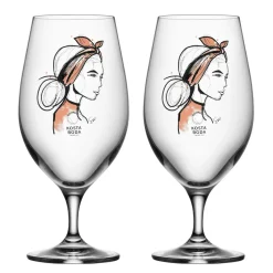 All about you beer glass 40 cl 2-pack, Near you beer (rusty orange)