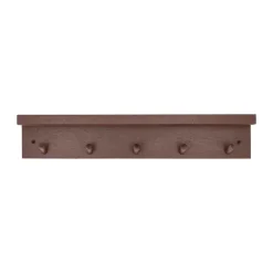 Alley coat rack with shelf, Burgundy
