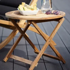 Alnö side table, Teak