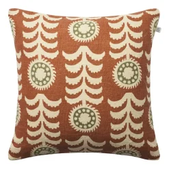 Alok cushion cover 50x50 cm, Terracotta-cactus green