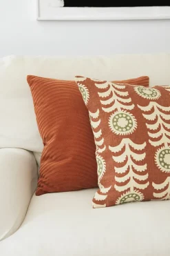 Alok cushion cover 50x50 cm, Terracotta-cactus green