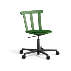 Alt chair swivel base upholstered seat birch, Hallingdal 65-960 green-moss green 16