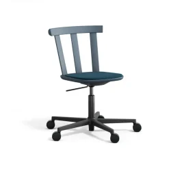 Alt chair swivel base upholstered seat birch, Vidar 4, 733 blue-thunder 66
