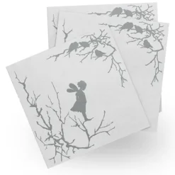 Alv paper napkins 20-pack, White-grey