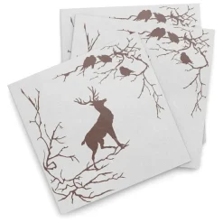 Alveskog paper napkins 20-pack, White-brown