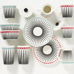 Amanda milk jug, white-aqua