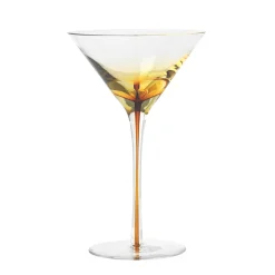 Amber martini glass, 20 cl