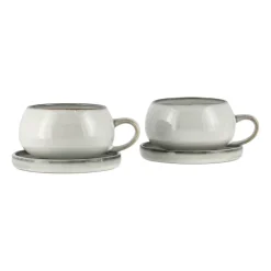 Amera cup and saucer, white sands