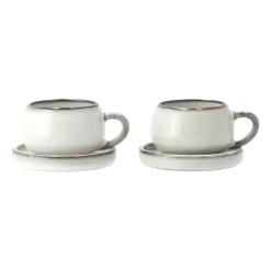 Amera espressocup with saucer, white sands