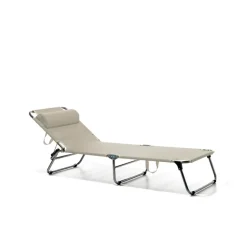 Amigo sun lounger, Taupe
