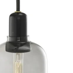Amp lamp large, grey-black