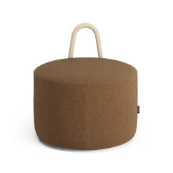 Amstelle pouf medium with wheel box natural lacquer, Main Line Flax 15