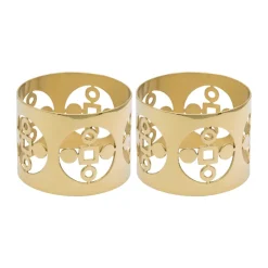 Anima Gemella napkin ring 2-pack, Brass