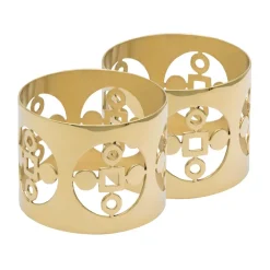 Anima Gemella napkin ring 2-pack, Brass