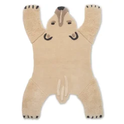 Animal wool carpet, polar bear
