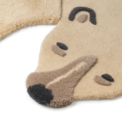 Animal wool carpet, polar bear