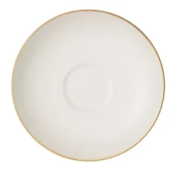 Anmut Gold espresso cup saucer, White