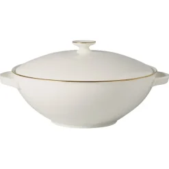Anmut Gold soup tureen, White